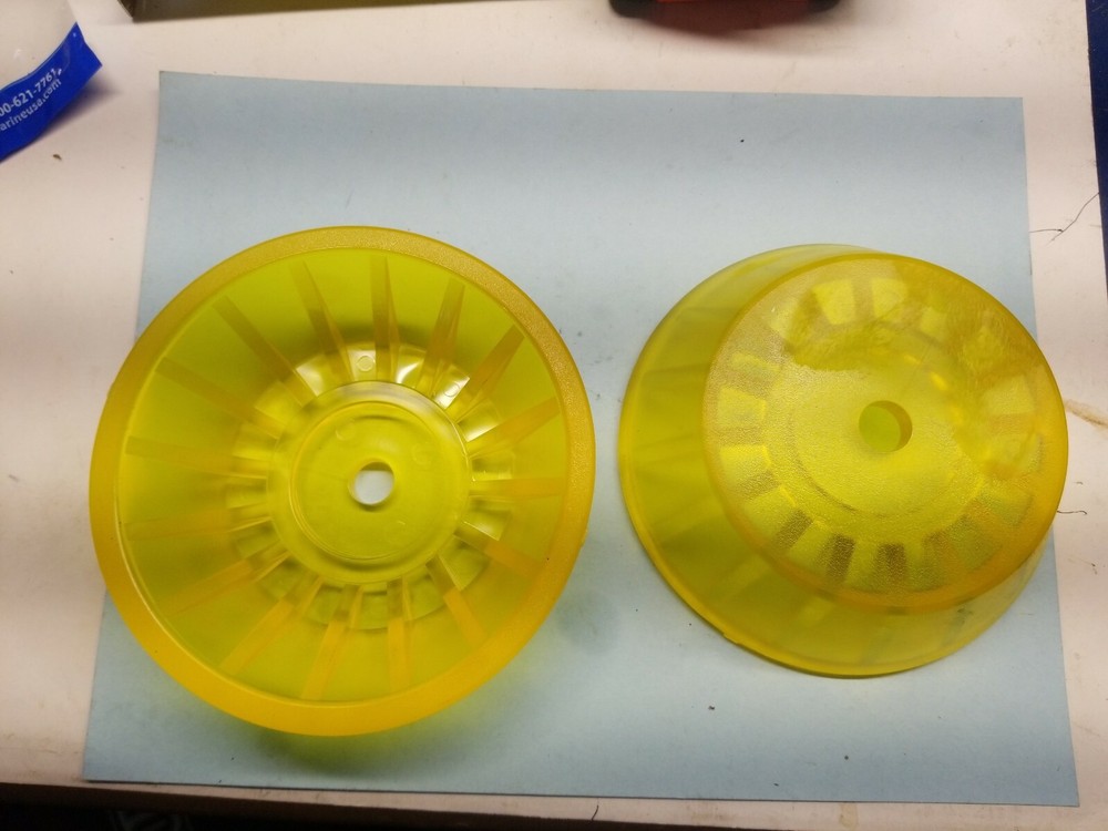 (2) 4 Inch Bow Roller Bell Endcap for Boat Trailer Bow stop.  Bell roller.