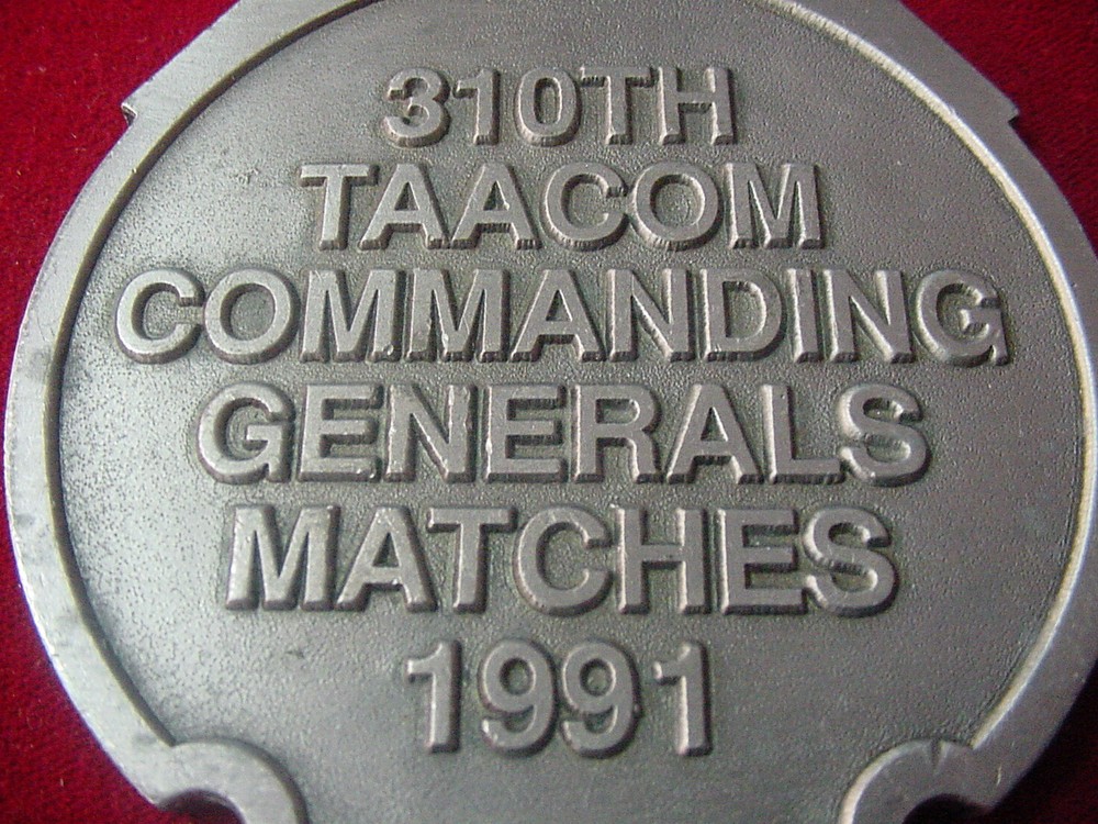 VINTAGE 310th TAACOM COMMANDING GENERALS MATCHES 1991