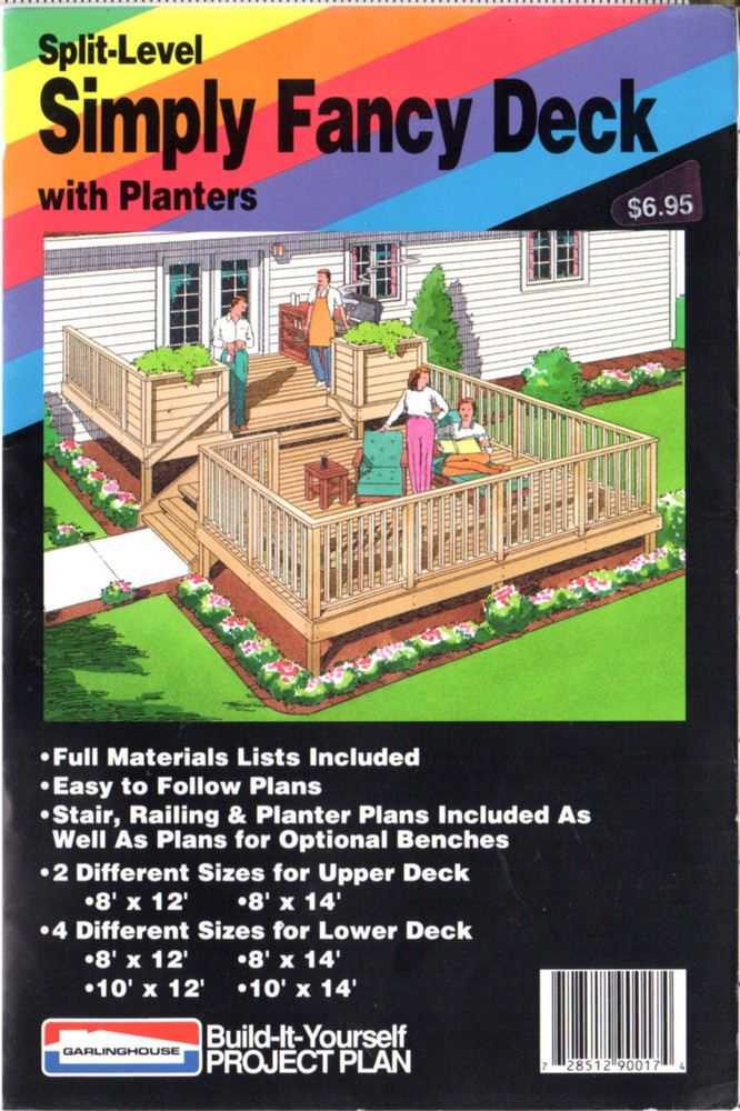 Split-Level Simply Fancy Deck with Planters by Garlinghouse