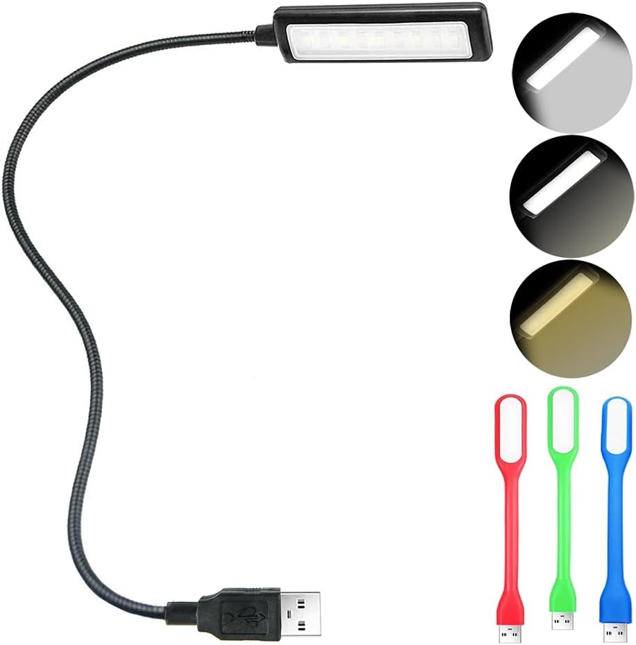 USB Reading Light Laptop Keyboard Light Adjustable Gooseneck