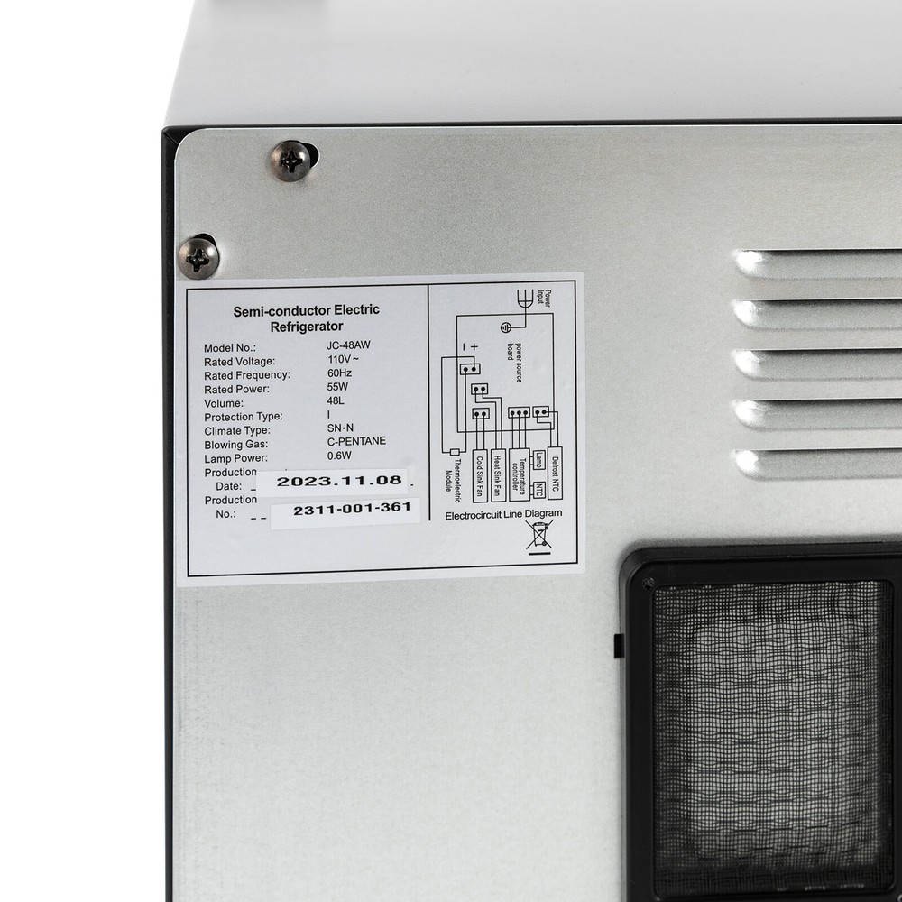 20 Bottle Wine Fridge Beverage Wine Chiller Wine Cooler Freestanding Rectangular