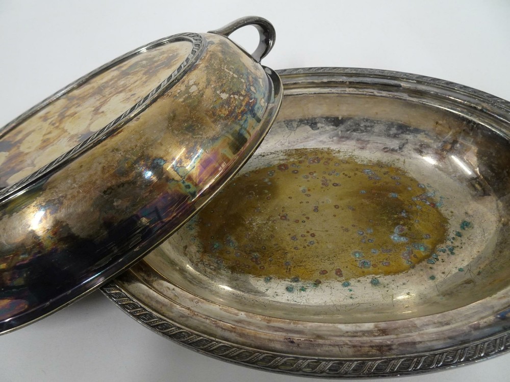 Andover EPNS 10" Silverplate 2 Handled Vegetable Dish A12230