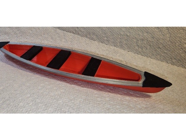 Canoe for RC Car  With 2 Paddles
