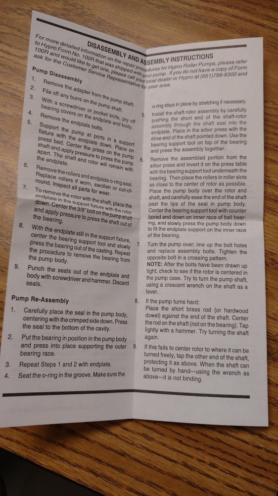 3430-0384 Hypro Super Roller Kit (7700)