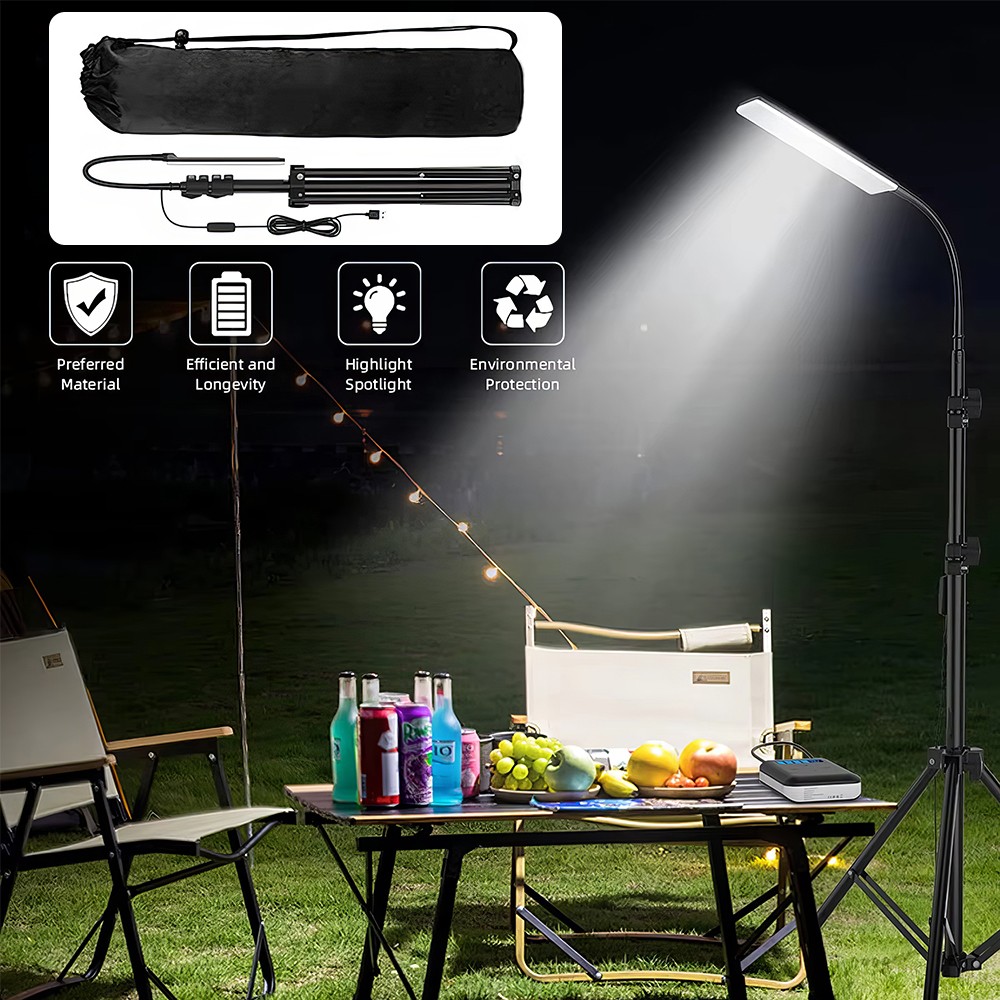 Outdoor Camping Light Super Bright LED Grill Light Work Light With Stand Tripod