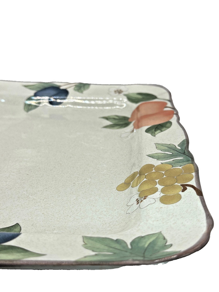 Fruit Panorama by Mikasa 13.75" Rectangular Serving Platter Country Classics