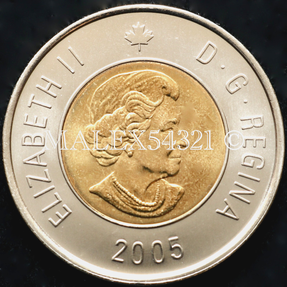 🇨🇦​ CANADA 2005 POLAR BEAR 2 DOLLARS UNCIRCULATED FROM MINT ROLL