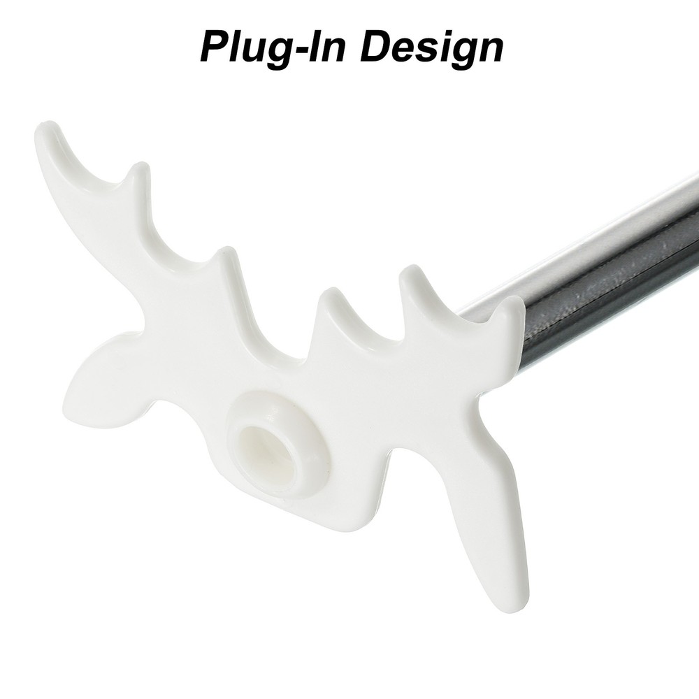 Billiard Bridge Head 13mm ID, 2pcs Plastic for Pool Table, White