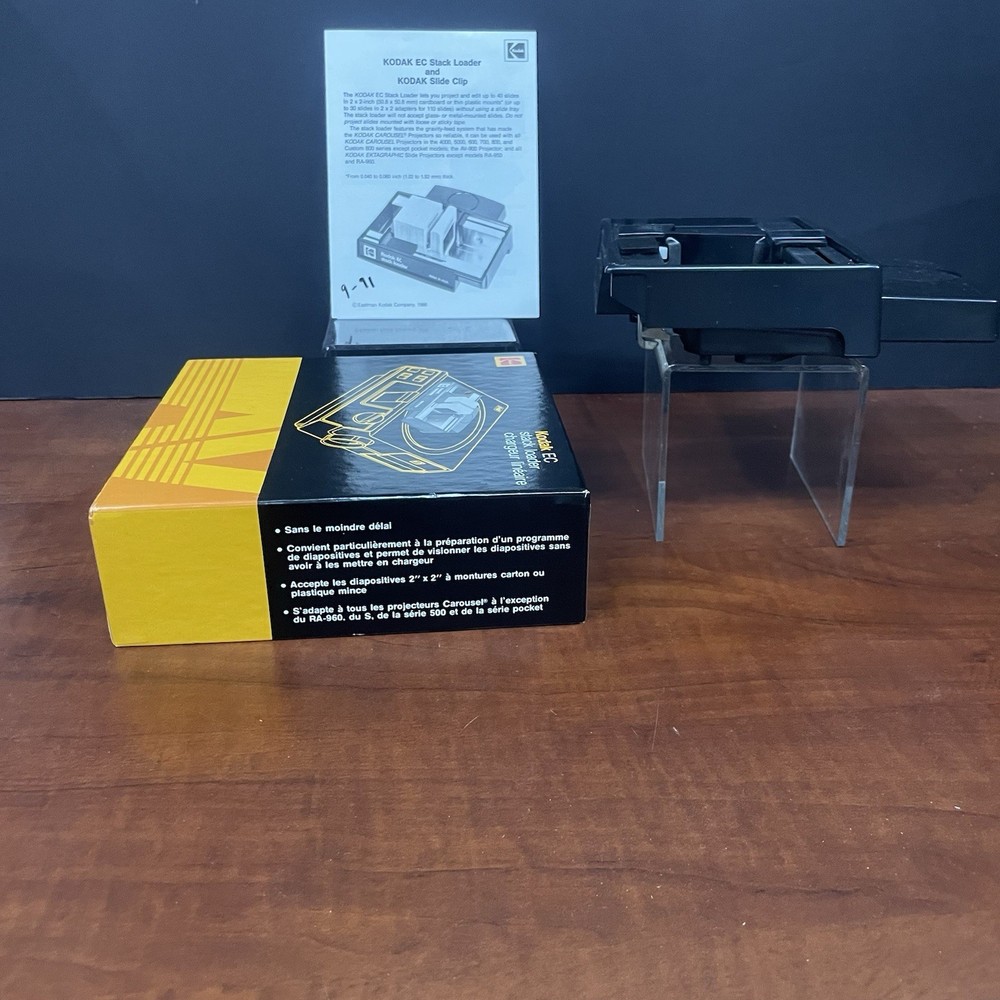 Kodak EC Stack Loader for Carousel Slide Projectors W/Instructions & Box