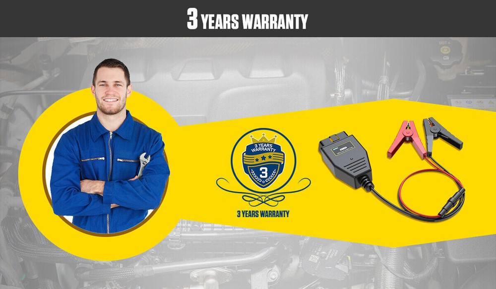OBD II Vehicle ECU Emergency Power Supply Cable Memory Saver Replacement Tool