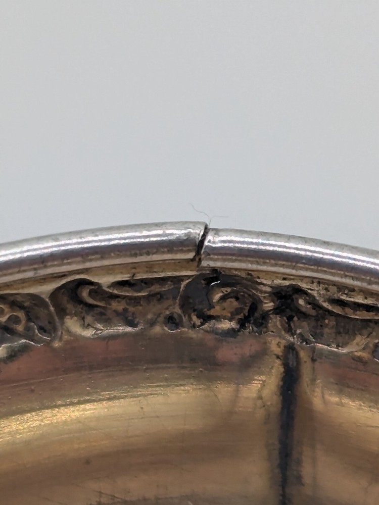 Antique Paneled German 800 Silver Napkin Ring