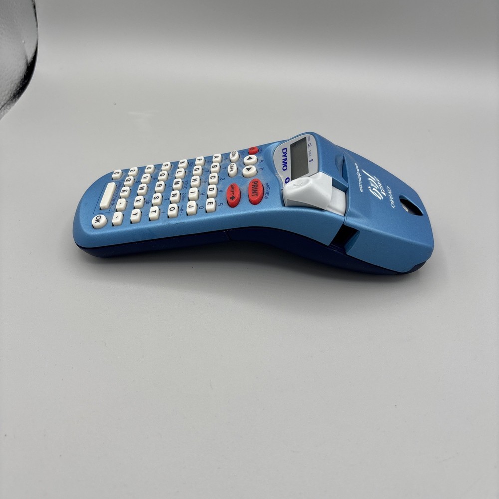 DYMO LetraTag Blue Label Maker Portable Handheld Electronic Labelmaker