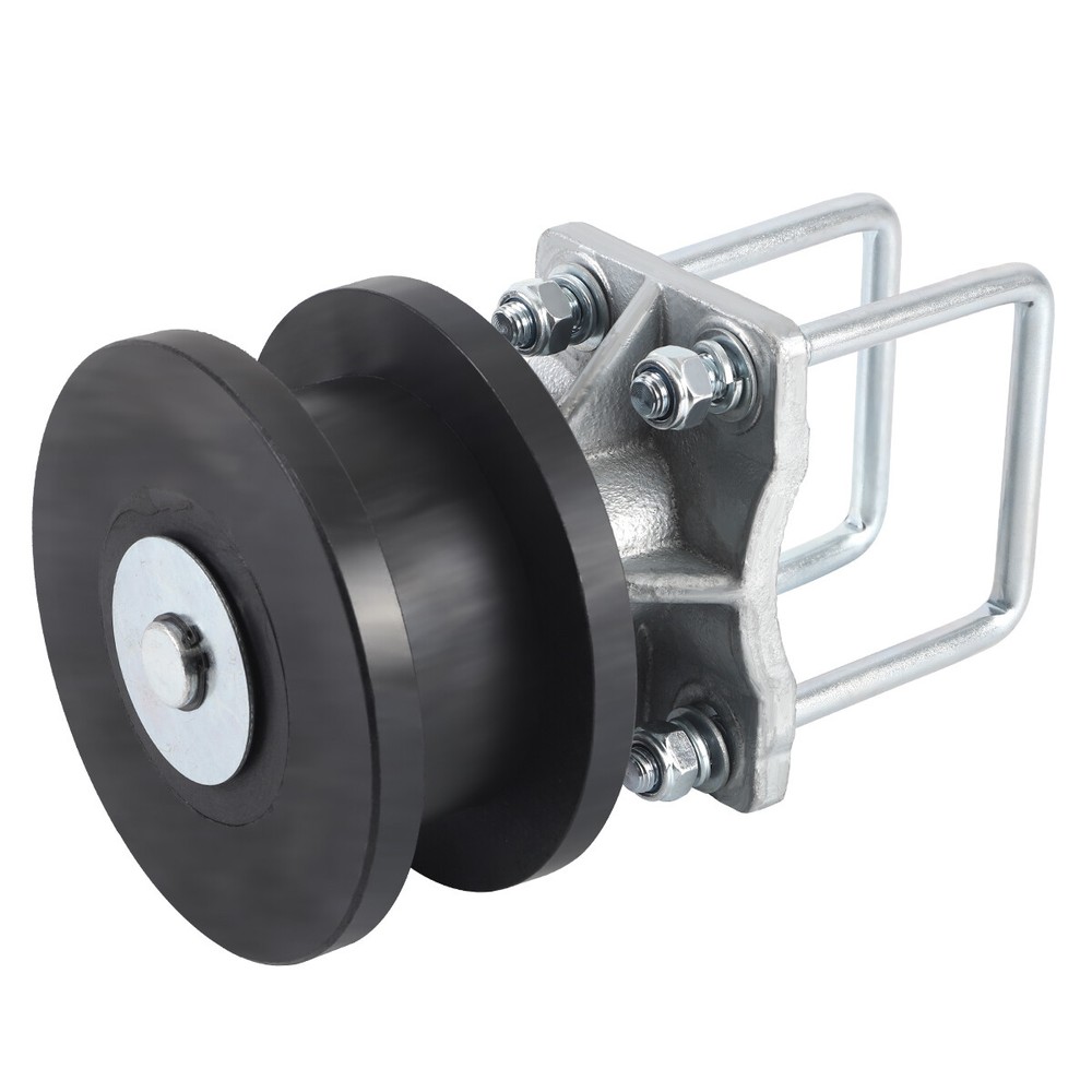 (4-PCS) 4" Square Post x 2" Square Gate Frame Premium Nylon Cantilever Roller