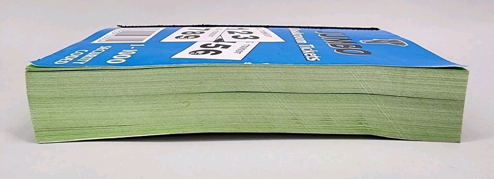 Jumbo Raffle 1-1000 Security Coded Cloakroom Tickets Book