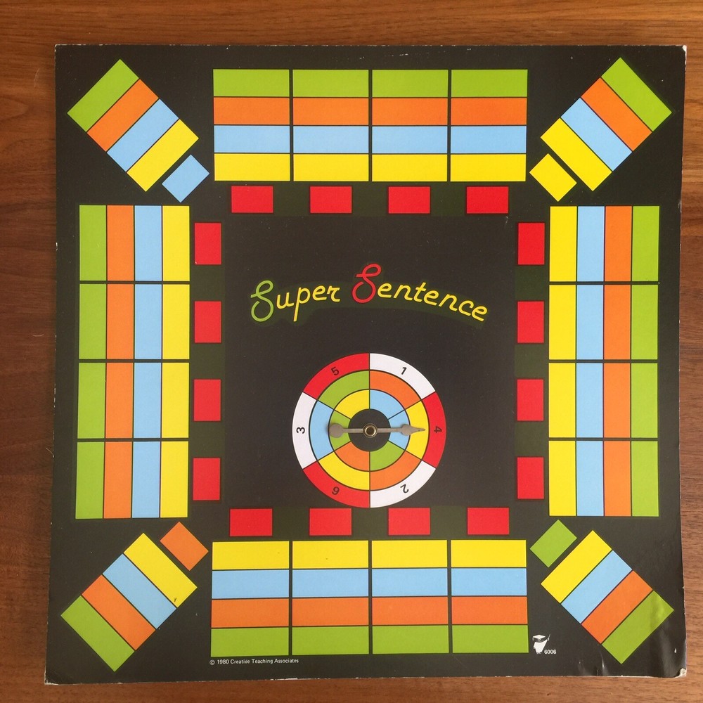 WCA SUPER SENTENCE Board Game - super fun creative learning. HomeSchool or Class