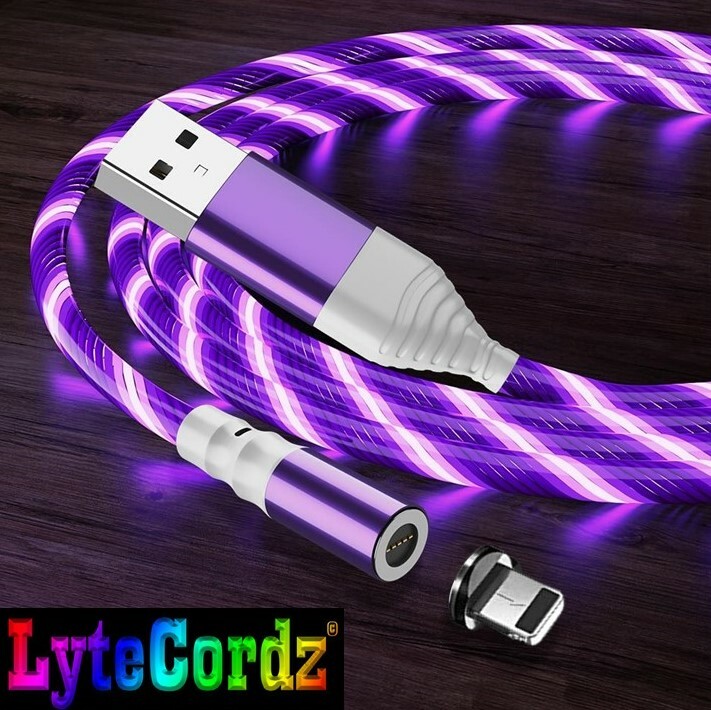 LED Light Up Charging Charger Cable USB Data Cord iPhone Android Type C Phone