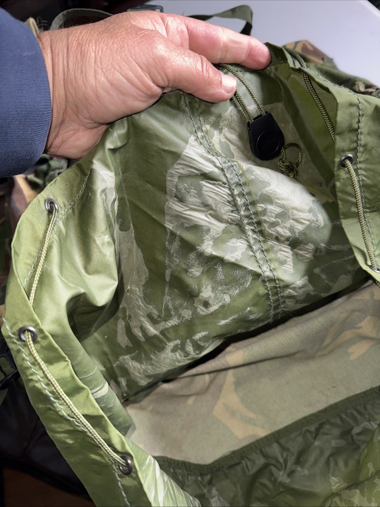 British Army Issue Rucksack + Frame Long Convoluted Back DPM + Side Pouches INF