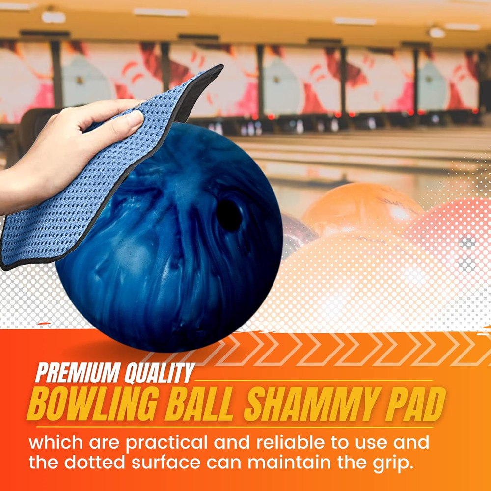 (3-Pack Multicolor Microfiber Bowling Ball Towel - 10"X8" Premium Quality Bowlin