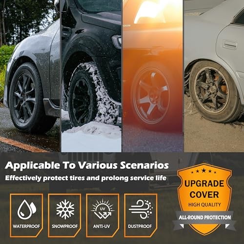Tire Covers 2 Pack - Tough Wheel Protector for