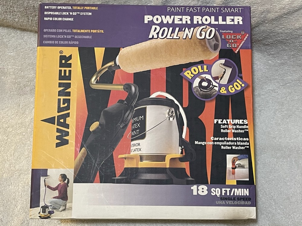 Wagner Roll 'N Go Power Roller Automatic Paint Roller - Open Box - Never Used