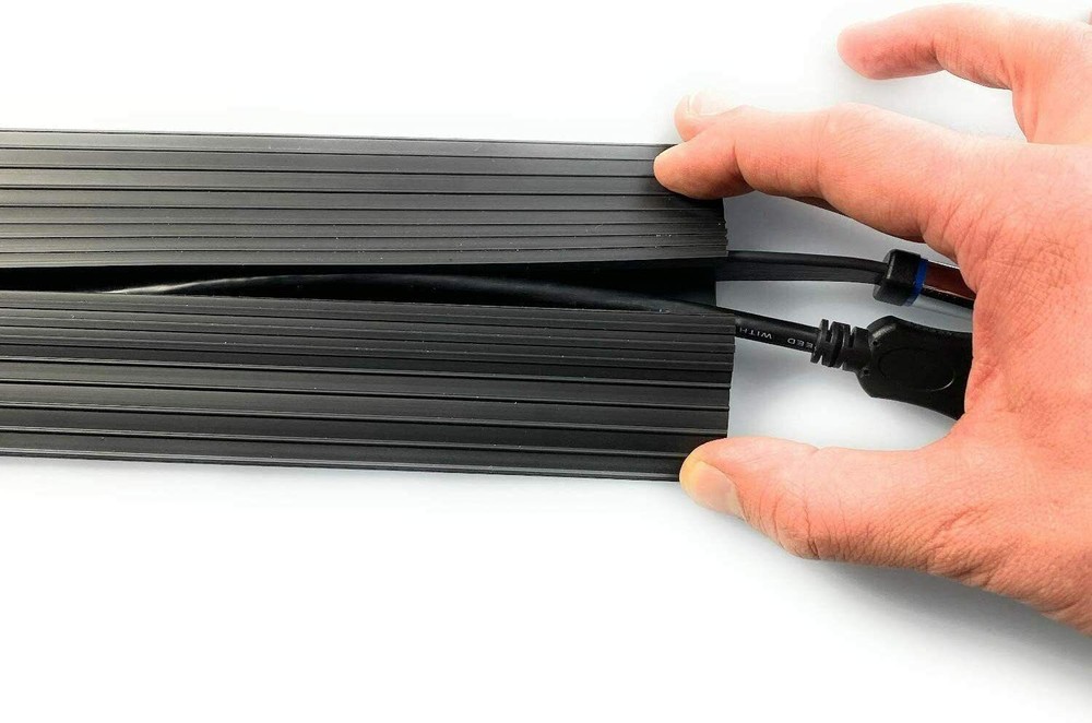 Black Cable Floor Protector / Cover /Protect Prevent a Trip HazardOn1shelf®