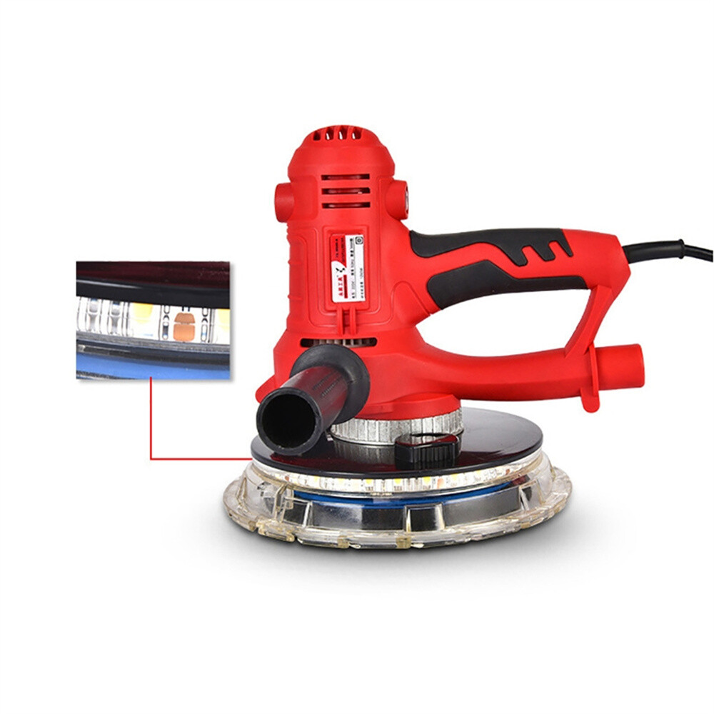 1250W Drywall Sander Electric with Automatic Vacuum System and LED Light