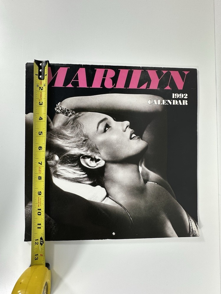 Marilyn Monroe 1992 12 Month Calendar EUC