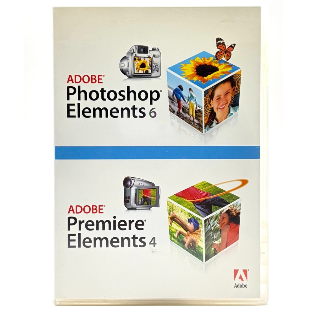 Adobe Photoshop Elements 6 & Premiere Elements 2-Disc with Serial Numbers