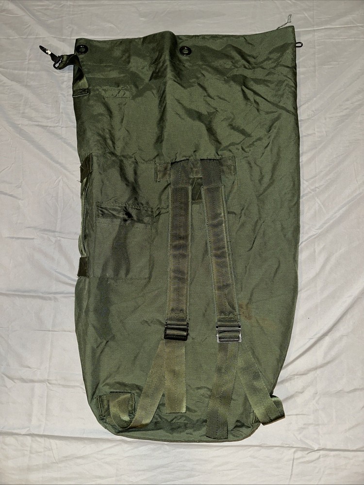 Authentic US Military Duffle Bag, OD Bag TOP LOAD Duffel