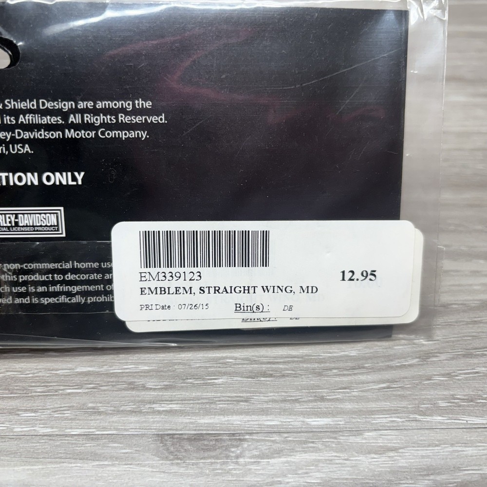 8" Harley Davidson Motorcycles - Straight Wings Medium Patch Emblem Jacket 2014