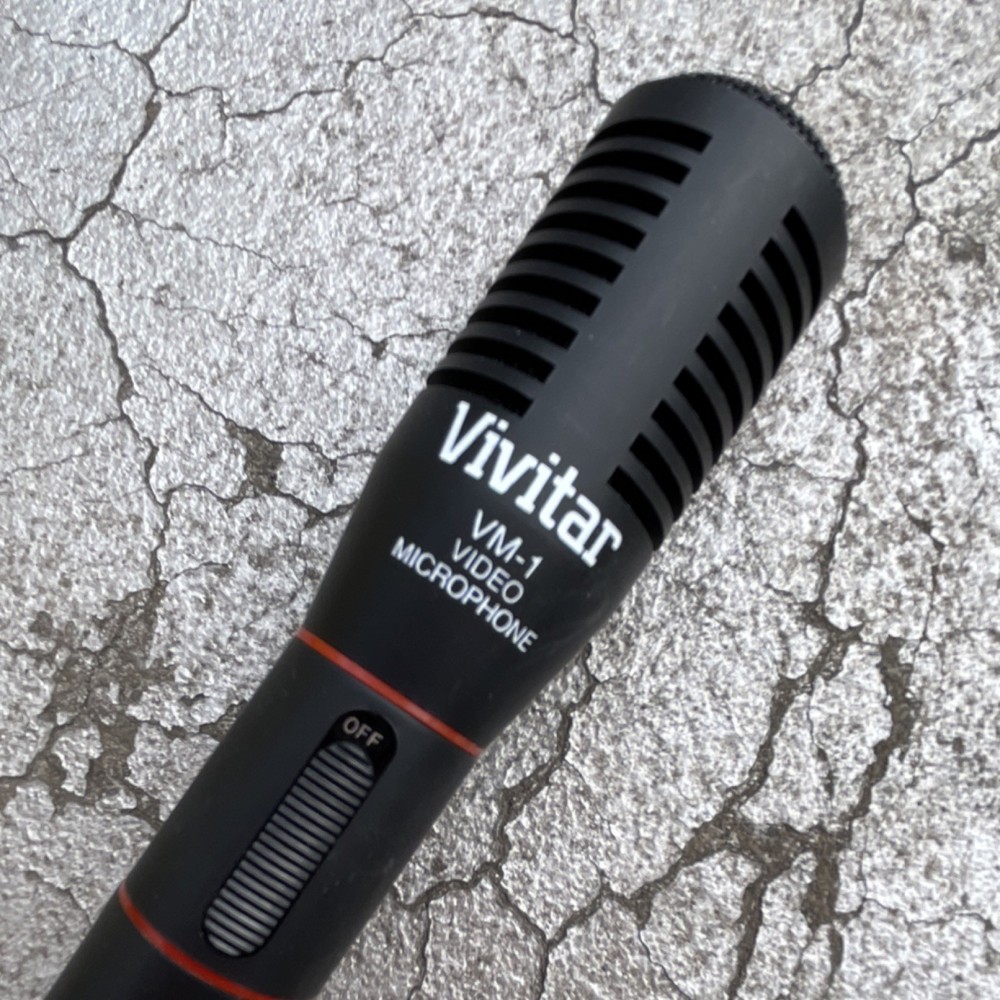 Vivitar VM-1 Video Microphone Audio Recording 3.5mm Mini Input Interface