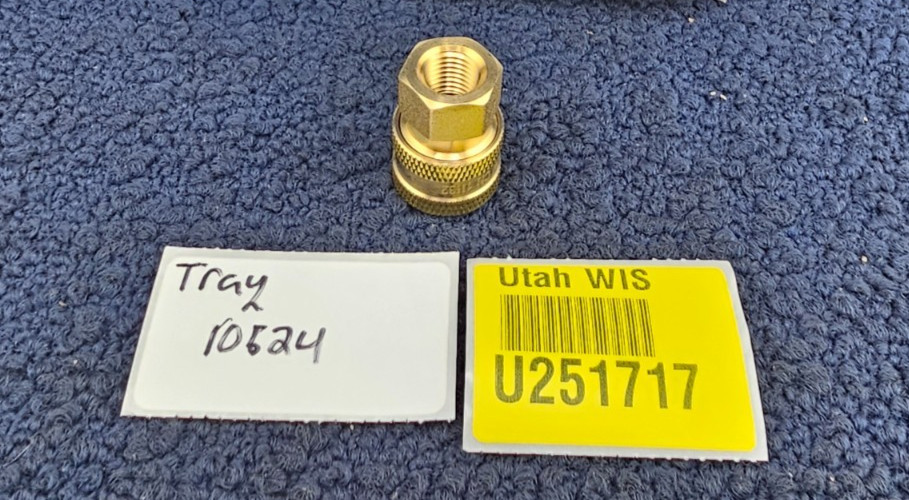 (QTY 5) Dixon 2EF2-B E-Series Straight Through Female Threaded Coupler - Brass