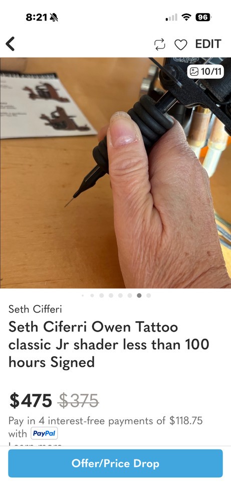 Seth Ciferri Owen Tattoo Machine Classic Junior Shader