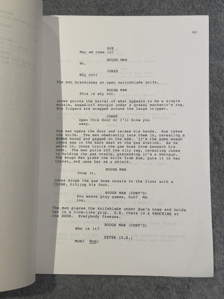 1987 "SOMETIMES JONES & THE ROAD " by Larry Hankin SCRIPT