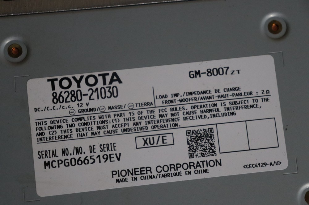 2011-2016 Scion Tc Audio Amp Amplifier Module 86280-21030