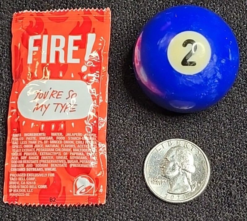 Replacement mini billiard Ball - Solid Blue #2 Ball 1.5"