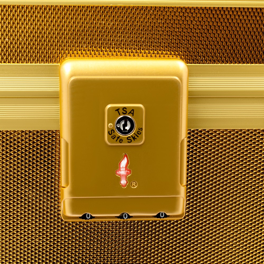 Barber Case Mobile Barber Station Professional Barber Toolbox w/ Gold Stand US!