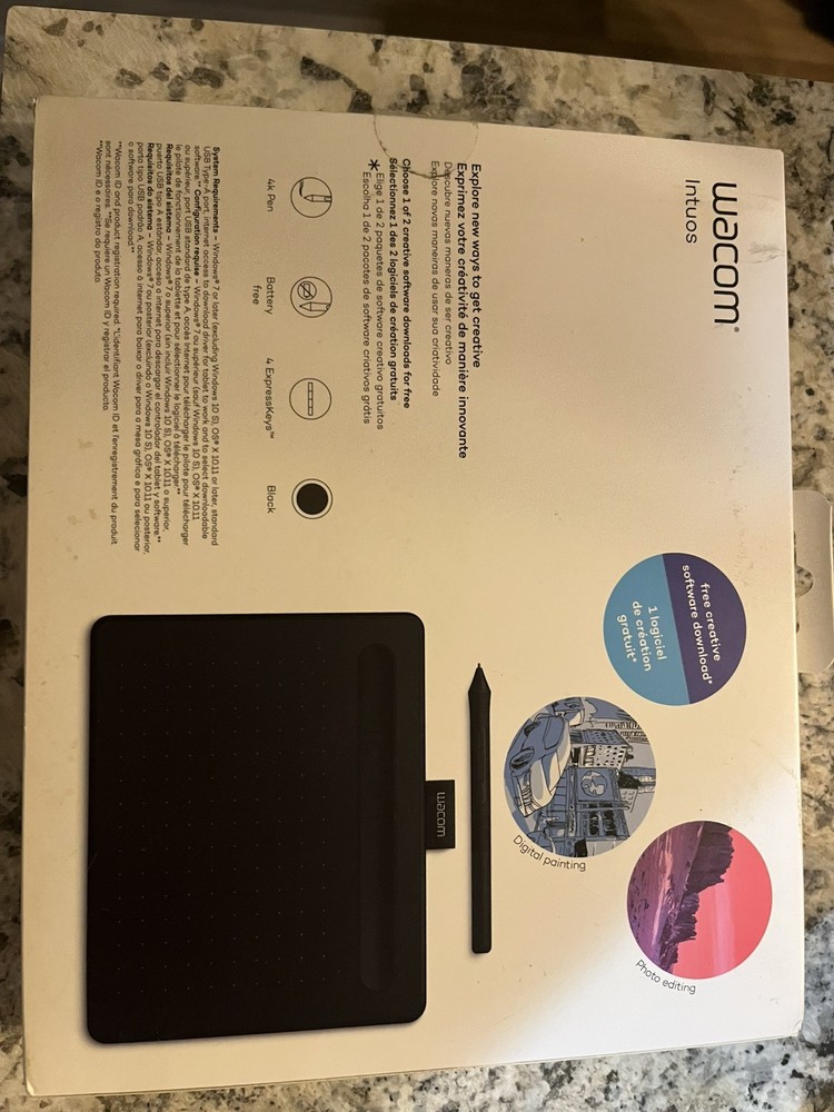 Wacom Intuos Wireless Graphics Drawing Tablet with Bonus Software