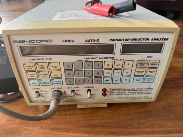 Sencore LC102 Capacitor and Inductor Analyzer Working
