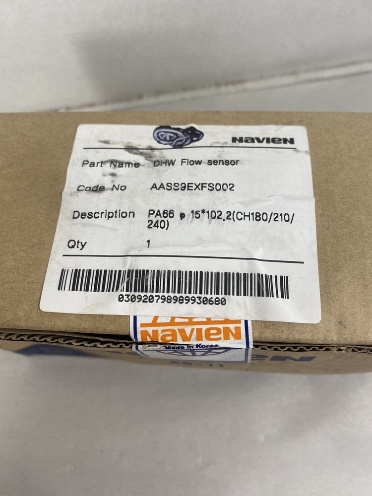 NAVIEN DHW FLOW SENSOR, AASS9EXFS002 Open Box