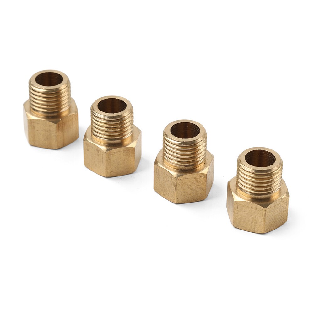 4pcs Brass Pipe Fitting G1/4 Adapter Connector Hex Coupling