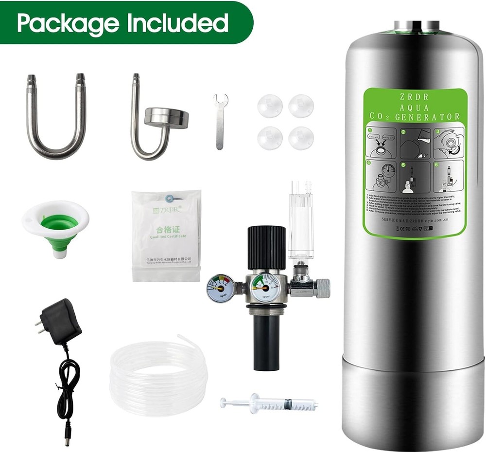 Co2 Generator System Kit - Automatic Pressure Relief Valve - Stable Output