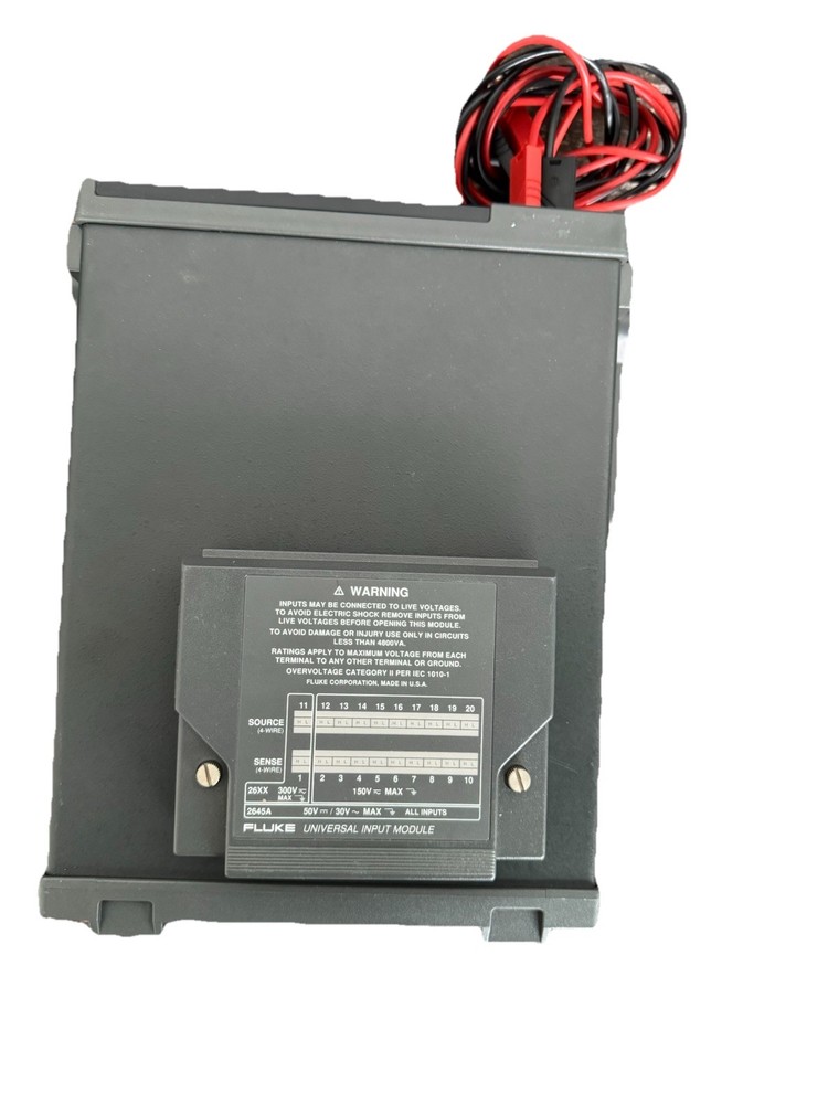 FLUKE HYDRA SERIES II Data Bucket Acquisition Logger WITH INPUT MODULE 2645A