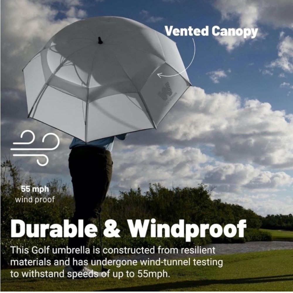 New Weatherman Virginia Tech 68” Golf Umbrella