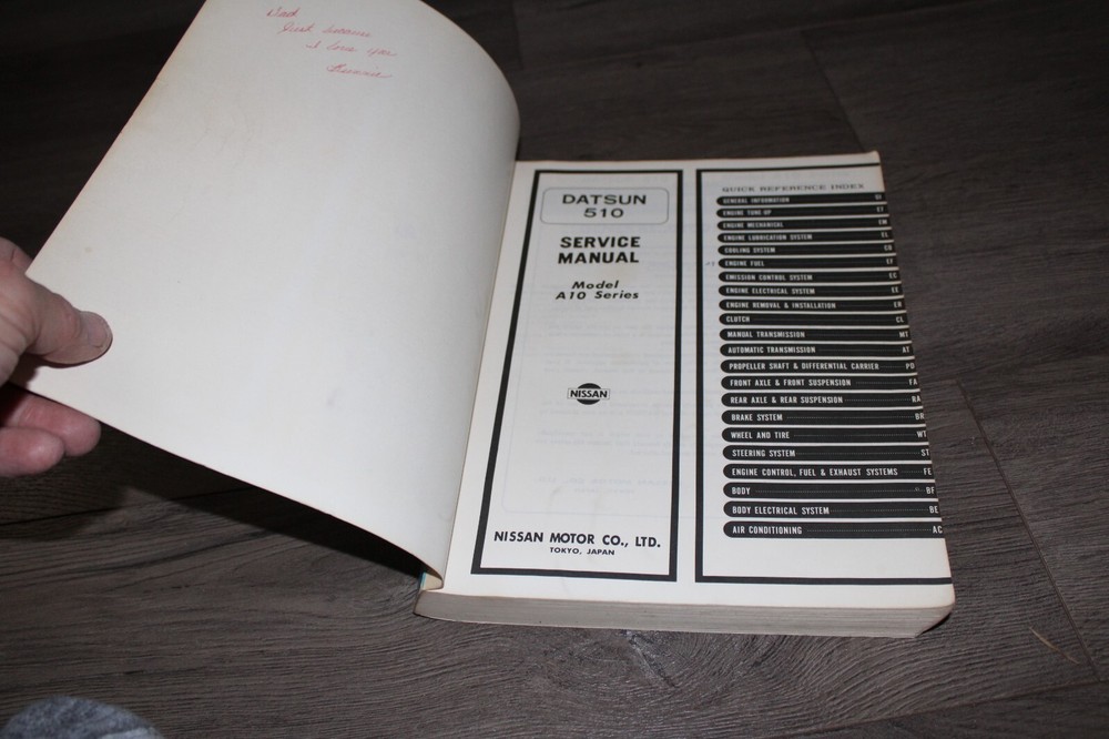 1978 Datsun 510 factory service manual