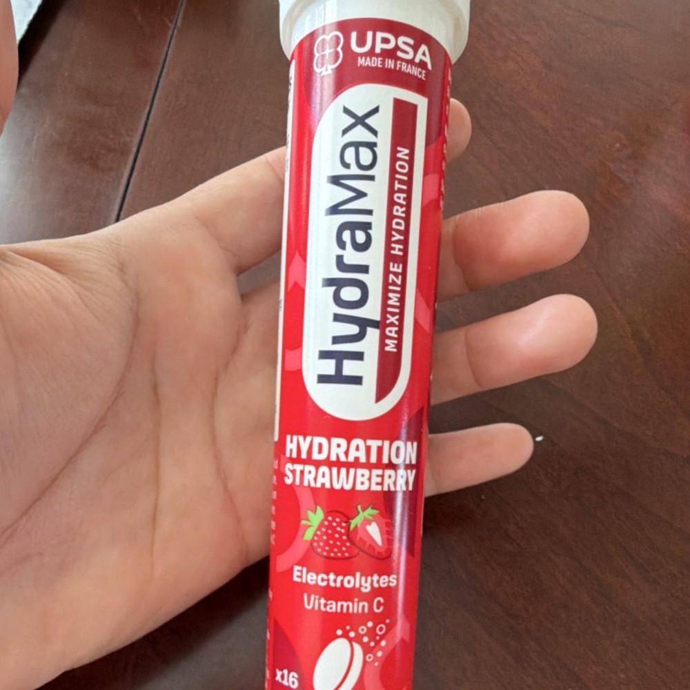 UPSA HydraMax Hydration Strawberry Electrolytes Effervescent Tablets 16 ct