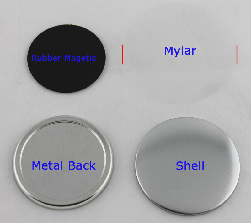 32mm Rubber Magnetic Button Badge Personalized DIY Making Parts Button Maker