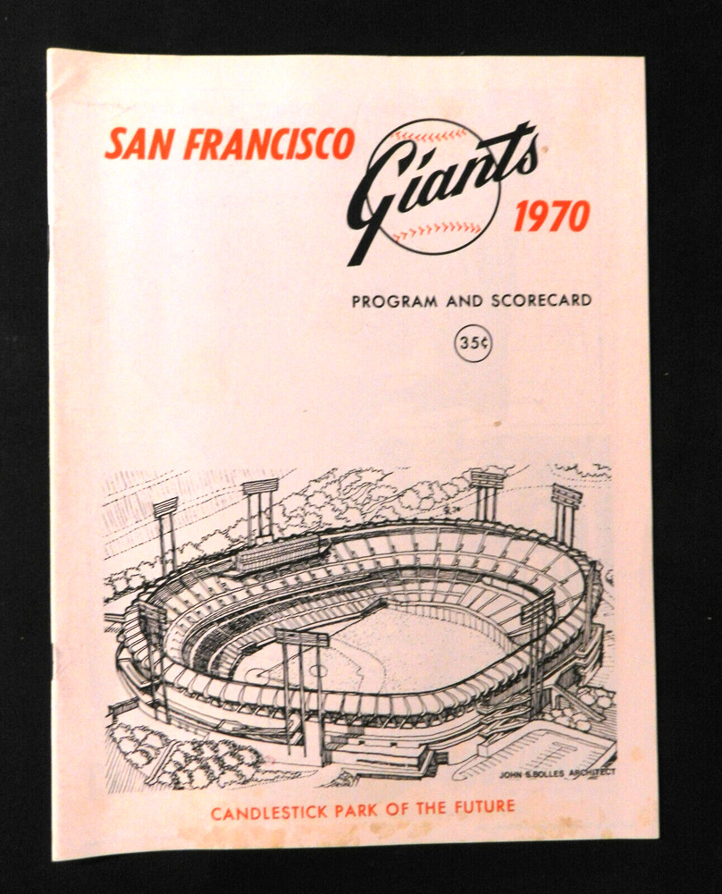 1970 San Francisco Giants MLB Baseball Game Program