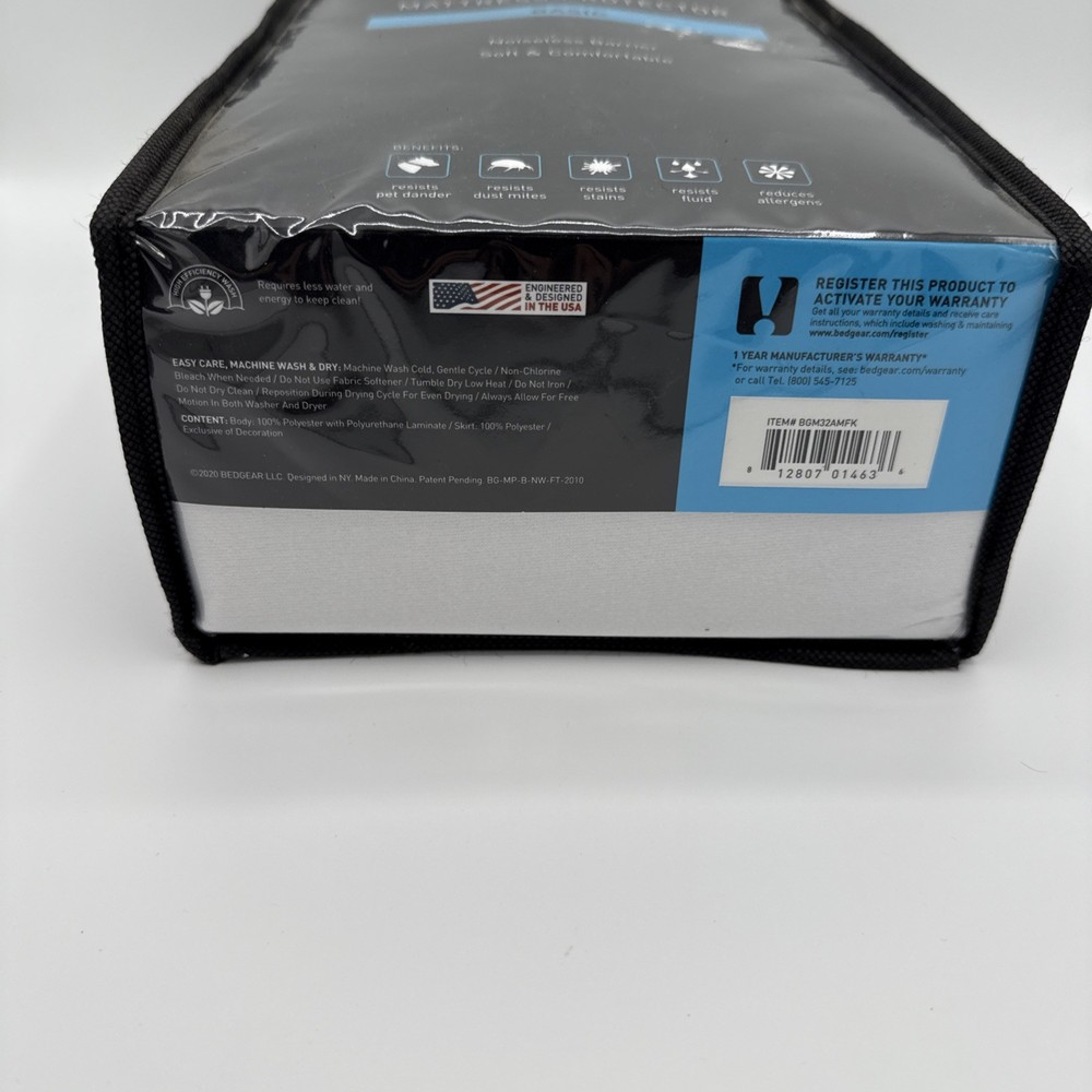 Bedgear Basic Mattress Protector Fitted Mattress Cover King Bed Size