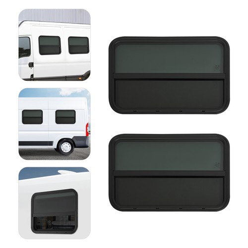 RV Window Rectangular Vertical Slide Window Clip-on Mounting Venting Window